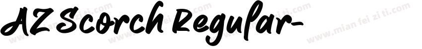 AZ Scorch Regular字体转换